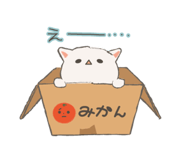Cat in Cardboard sticker #8557163