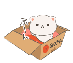 Cat in Cardboard sticker #8557167