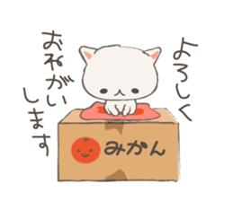 Cat in Cardboard sticker #8557179