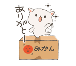 Cat in Cardboard sticker #8557181