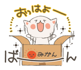 Cat in Cardboard sticker #8557186