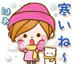 Leisurely a girlfriend 5. happy winter. sticker #8558019