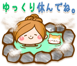 Leisurely a girlfriend 5. happy winter. sticker #8558034