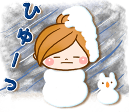 Leisurely a girlfriend 5. happy winter. sticker #8558041