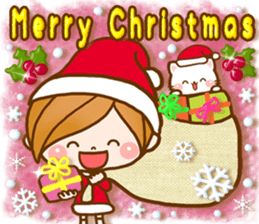 Leisurely a girlfriend 5. happy winter. sticker #8558044