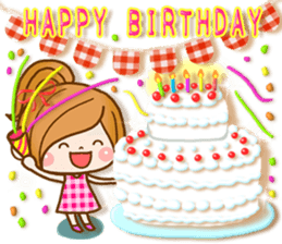 Leisurely a girlfriend 5. happy winter. sticker #8558047