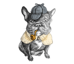 Bonjour! Bonjour! Black French Bulldog sticker #8558100