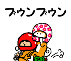 Shiba inu MOMO chan the third as well! 8 sticker #8558140