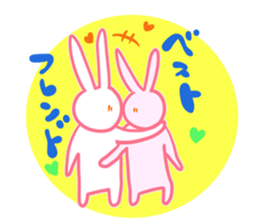 It is the sticker of a usable rabbit. sticker #8558261