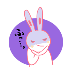It is the sticker of a usable rabbit. sticker #8558276