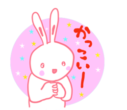 It is the sticker of a usable rabbit. sticker #8558284