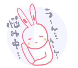 It is the sticker of a usable rabbit. sticker #8558292