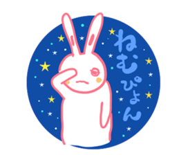 It is the sticker of a usable rabbit. sticker #8558297