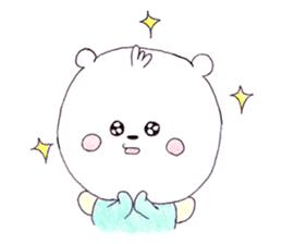Polar bear to speak Korean sticker #8558387