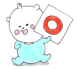 Polar bear to speak Korean sticker #8558405