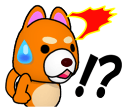 Slightly cool Japanese Dog Shiba BUNTA sticker #8558554