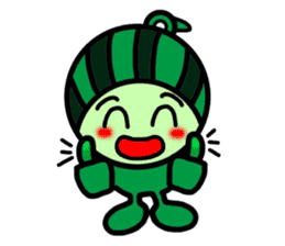 Watermelon guy-Say Hello(English) sticker #8558658