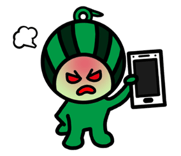 Watermelon guy-Say Hello(English) sticker #8558661