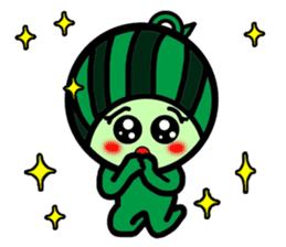 Watermelon guy-Say Hello(English) sticker #8558663