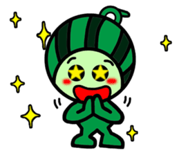 Watermelon guy-Say Hello(English) sticker #8558666