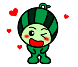 Watermelon guy-Say Hello(English) sticker #8558667