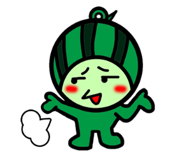 Watermelon guy-Say Hello(English) sticker #8558669