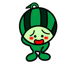Watermelon guy-Say Hello(English) sticker #8558673