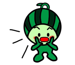 Watermelon guy-Say Hello(English) sticker #8558677