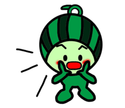 Watermelon guy-Say Hello(English) sticker #8558677