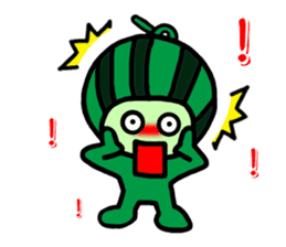 Watermelon guy-Say Hello(English) sticker #8558678