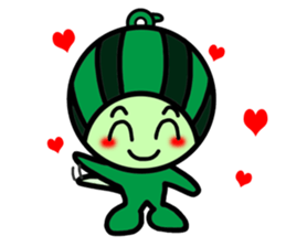 Watermelon guy-Say Hello(English) sticker #8558688