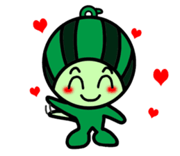 Watermelon guy-Say Hello(English) sticker #8558688