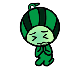 Watermelon guy-Say Hello(English) sticker #8558689