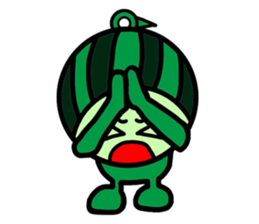 Watermelon guy-Say Hello(English) sticker #8558690