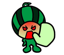 Watermelon guy-Say Hello(English) sticker #8558691