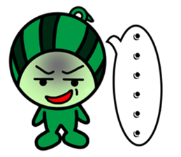 Watermelon guy-Say Hello(English) sticker #8558692