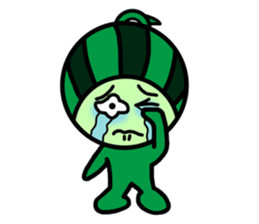 Watermelon guy-Say Hello(English) sticker #8558696