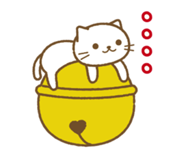 Big bell cat sticker #8560106