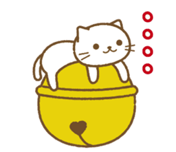 Big bell cat sticker #8560106