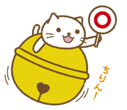 Big bell cat sticker #8560124