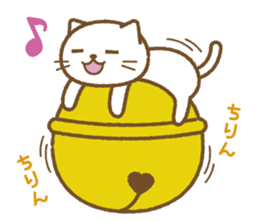 Big bell cat sticker #8560129