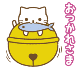 Big bell cat sticker #8560145