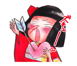 Japanese girl OKIKU sticker #8560231