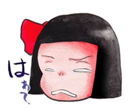 Japanese girl OKIKU sticker #8560245