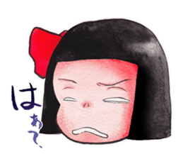 Japanese girl OKIKU sticker #8560245