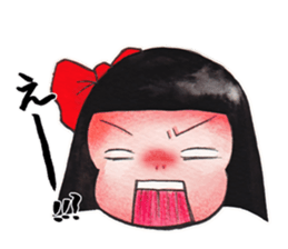 Japanese girl OKIKU sticker #8560246