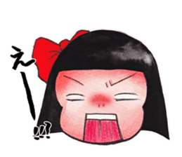 Japanese girl OKIKU sticker #8560246