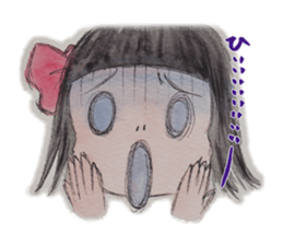 Japanese girl OKIKU sticker #8560247