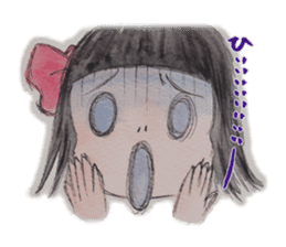 Japanese girl OKIKU sticker #8560247