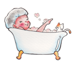 Japanese girl OKIKU sticker #8560262